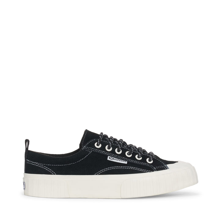 2630 STRIPE SUEDE CONTRAST STITCHING - Sneakers - Basso - Unisex - BLACK-WHITE AVORIO-FAVORIO