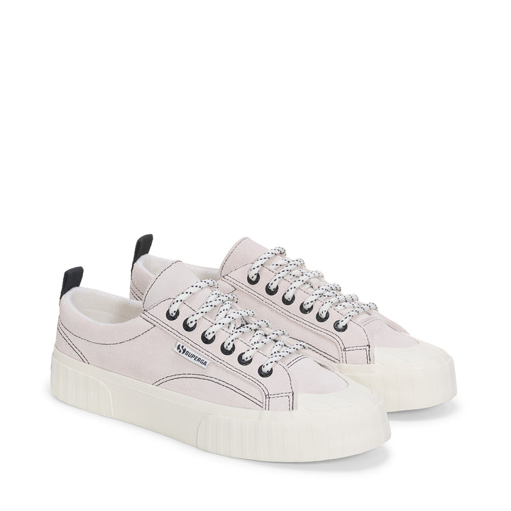 2630 STRIPE SUEDE CONTRAST STITCHING - Sneakers - Basso - Unisex - WHITE AVORIO-BLACK-FAVORIO