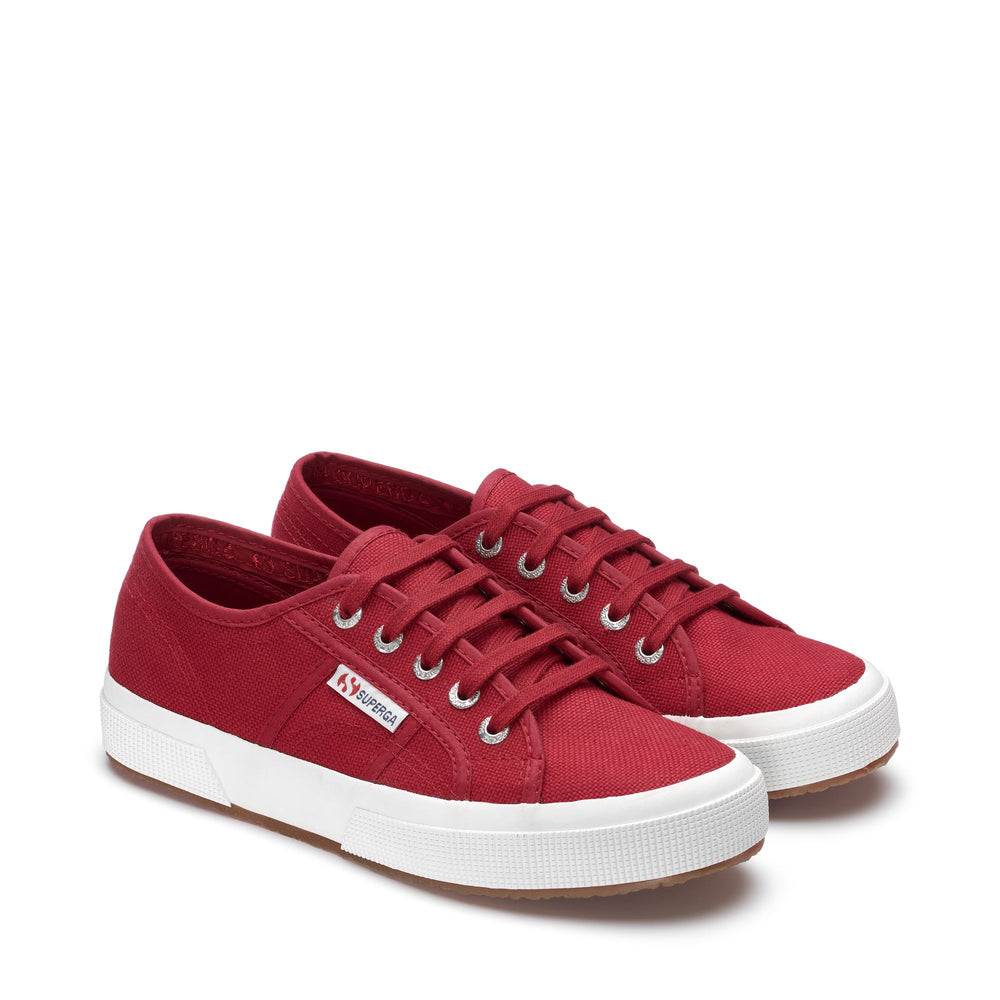 Le Superga Unisex 2750-COTU CLASSIC Sneaker RED DK SCARLET Dressed Front (jpg Rgb)	