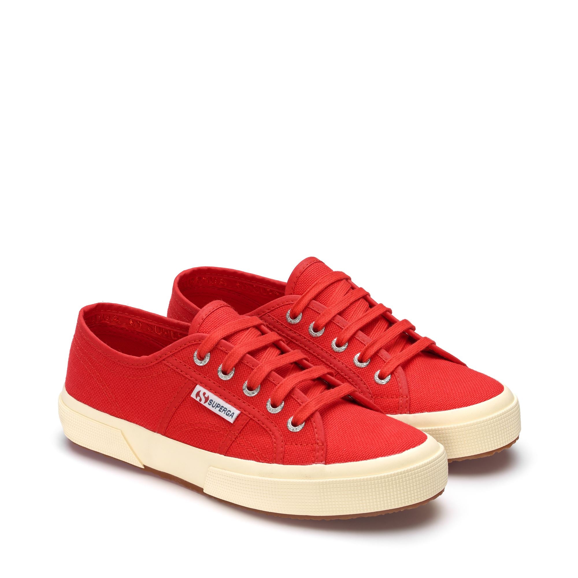 Superga red fashion platform sneakers