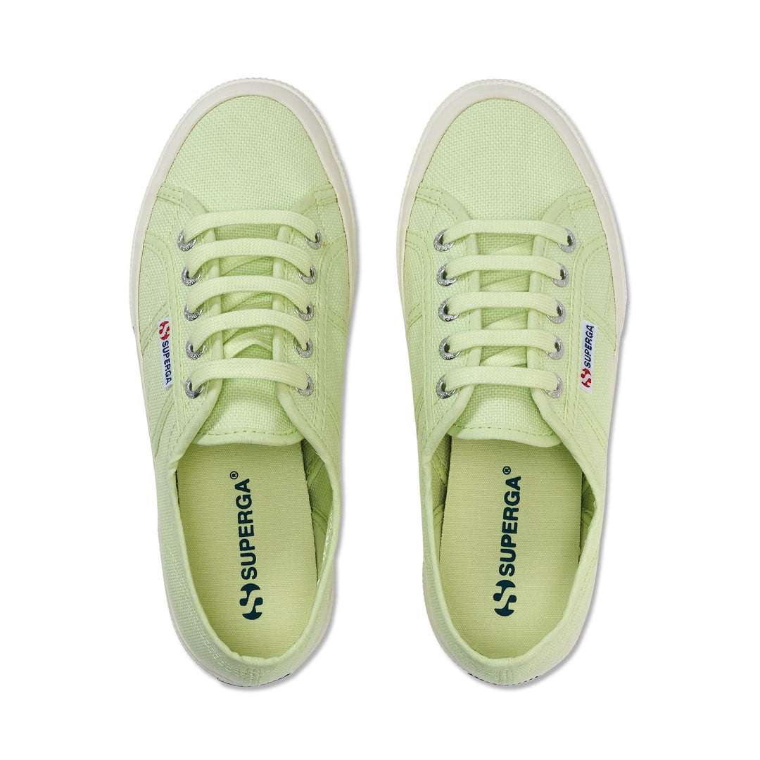 Le Superga Unisex 2750-COTU CLASSIC Sneaker GREEN PRIMROSE-F AVORIO Dressed Back (jpg Rgb)		