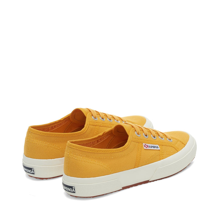 Le Superga Unisex 2750-COTU CLASSIC Sneaker YELLOW BRIGHT-FAVORIO Dressed Side (jpg Rgb)		