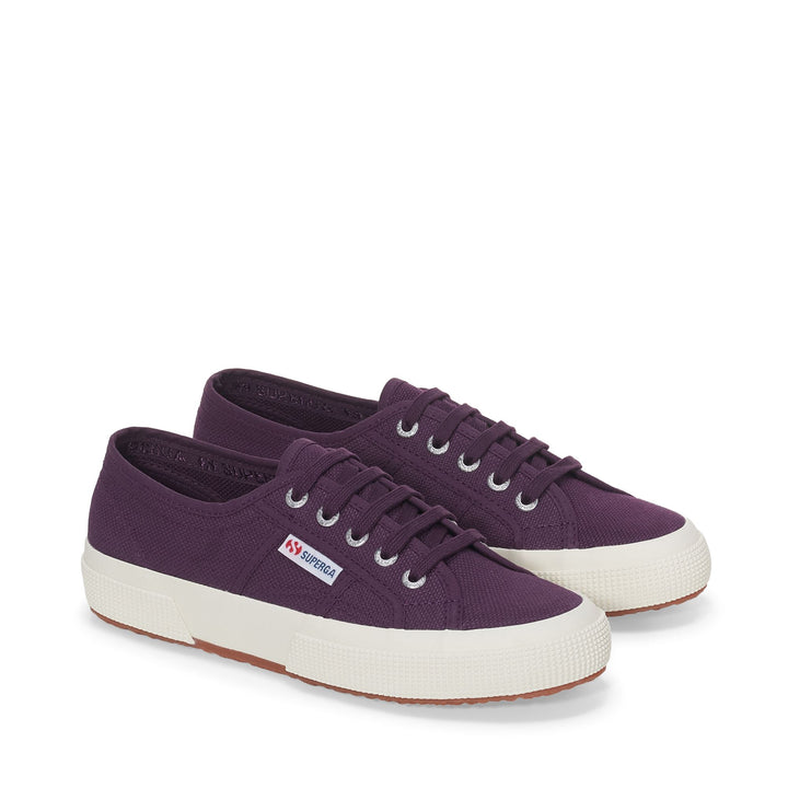 Le Superga Unisex 2750-COTU CLASSIC Sneaker VIOLET PURPLE-FAVORIO Dressed Front (jpg Rgb)	