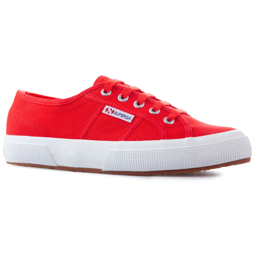 Le Superga Unisex 2750-COTU CLASSIC Sneaker RED-WHITE Detail Double				