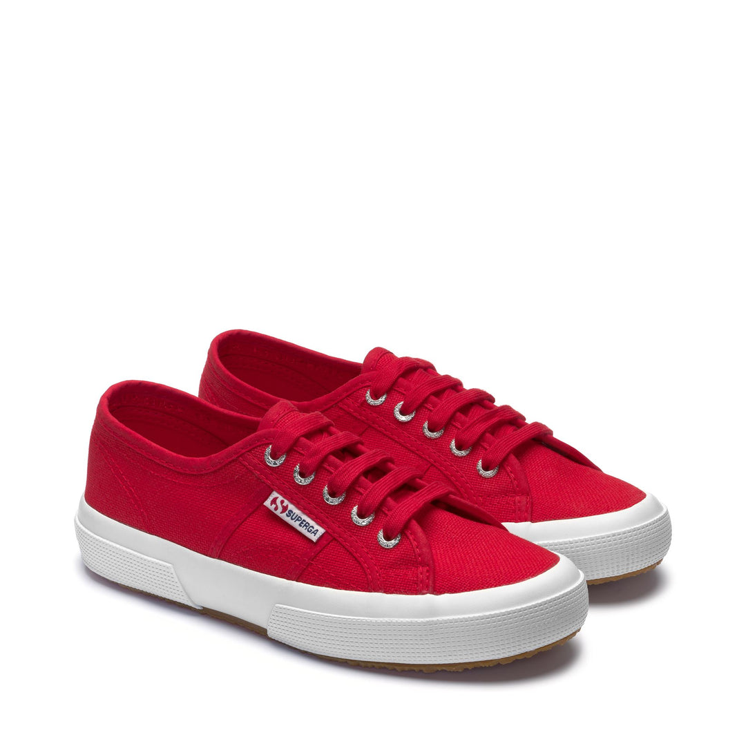 Le Superga Unisex 2750-COTU CLASSIC Sneaker RED-WHITE Dressed Front (jpg Rgb)	