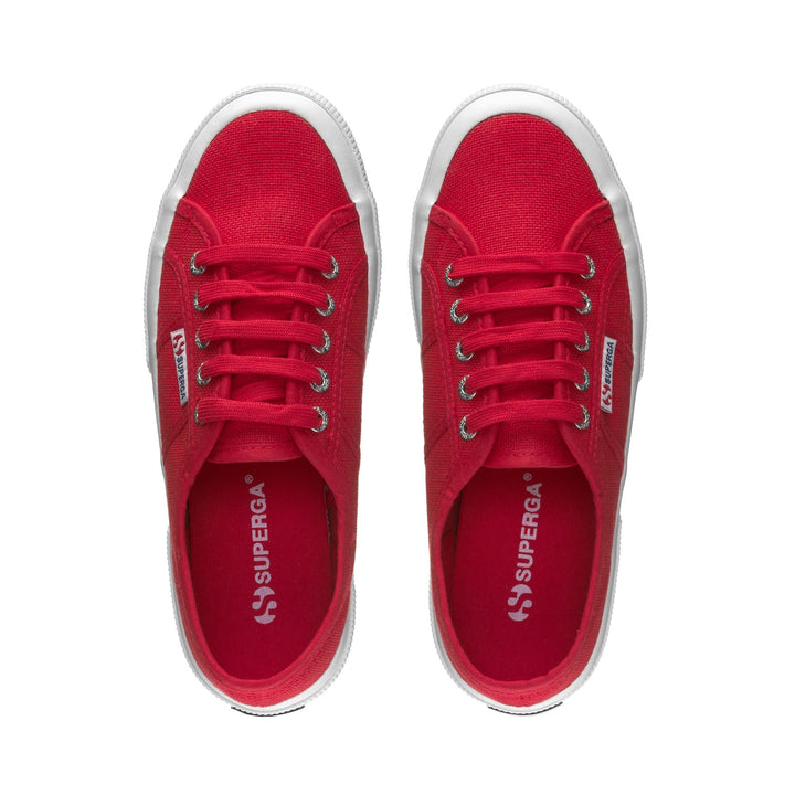 Le Superga Unisex 2750-COTU CLASSIC Sneaker RED-WHITE Dressed Back (jpg Rgb)		