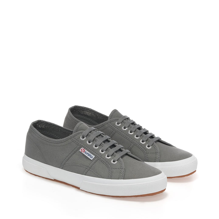 Le Superga Unisex 2750-COTU CLASSIC Sneaker GRAY DK SAGE Dressed Front (jpg Rgb)	