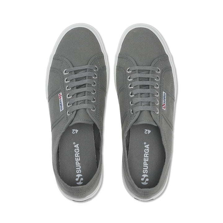 Le Superga Unisex 2750-COTU CLASSIC Sneaker GRAY DK SAGE Dressed Back (jpg Rgb)		