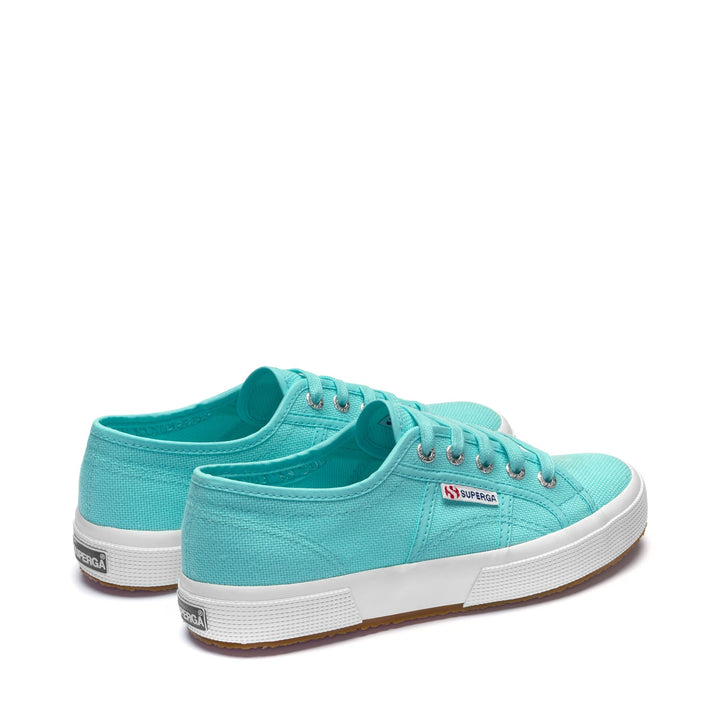 Le Superga Unisex 2750-COTU CLASSIC Sneaker AZURE TURQUOISE Dressed Side (jpg Rgb)		