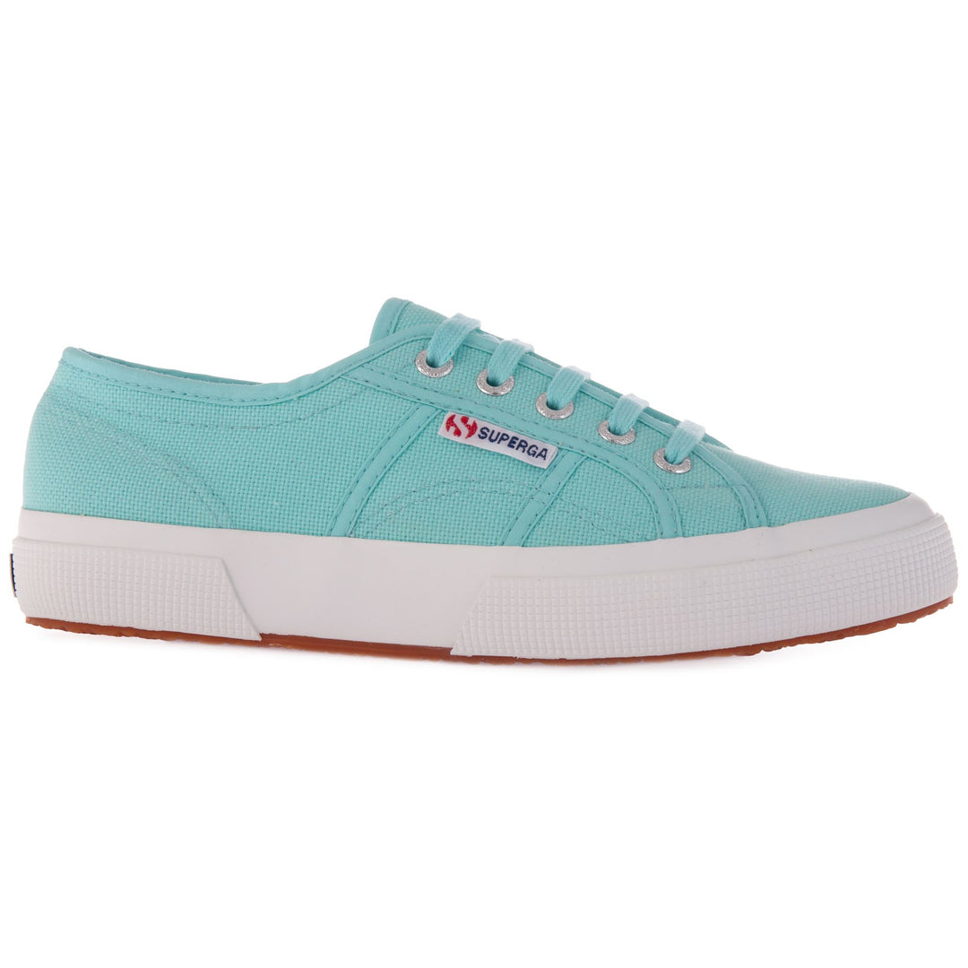 Le Superga Unisex 2750-COTU CLASSIC Sneaker AZURE TURQUOISE Detail Double				