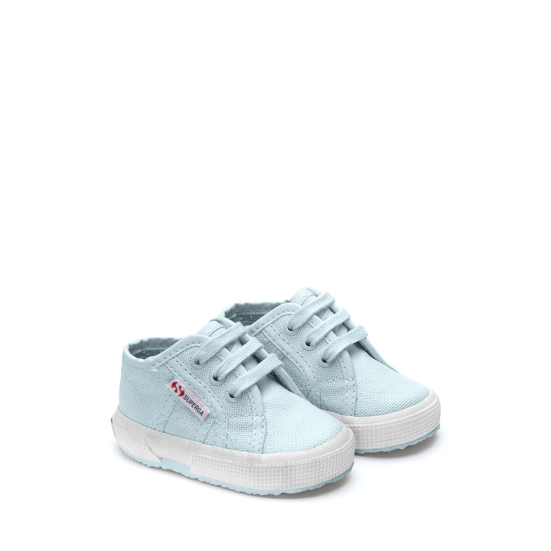 Le Superga Kid unisex 2750 BABY CLASSIC Sneaker BLUE BALLAD Dressed Front (jpg Rgb)	