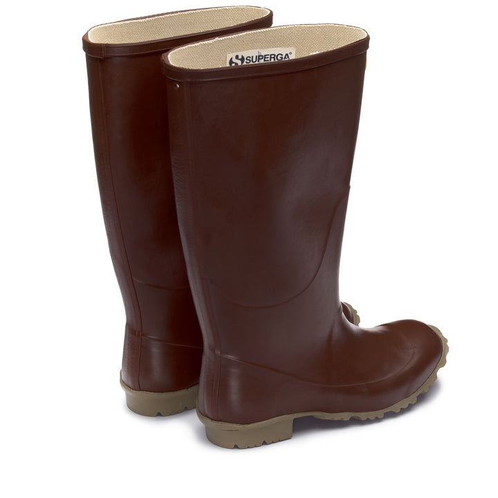 Rubber Boots Unisex 7266-GINOCCHIO PADUS High Cut BROWN Dressed Side (jpg Rgb)		
