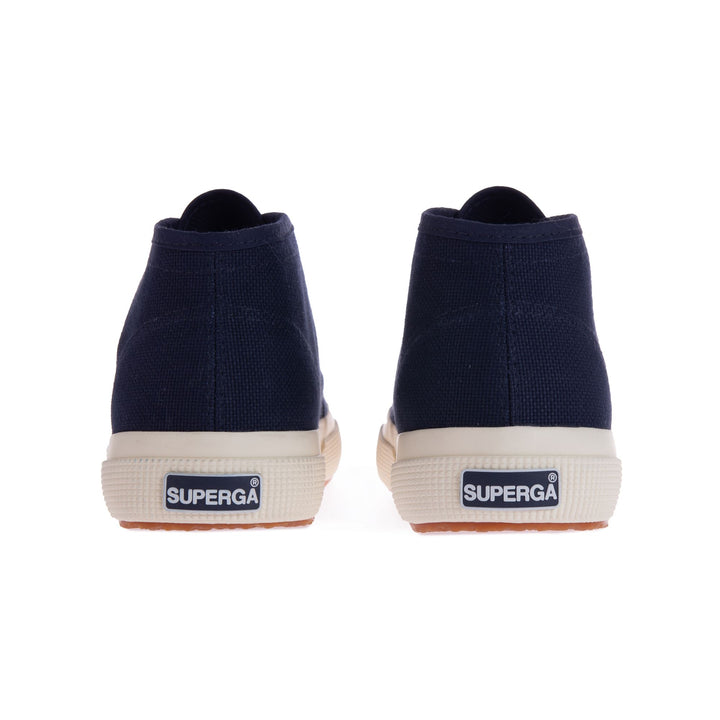 Le Superga Unisex 2754-COTU Mid Cut BLUE NAVY Detail (jpg Rgb)			