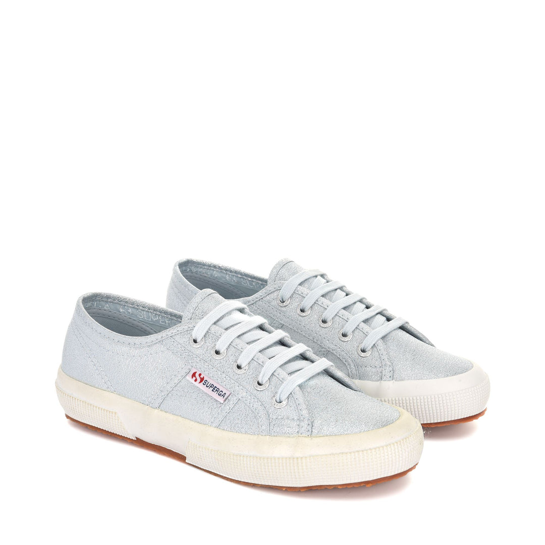 Le Superga Woman 2750-LAMEW Sneaker BLUE BALLAD Dressed Front (jpg Rgb)	