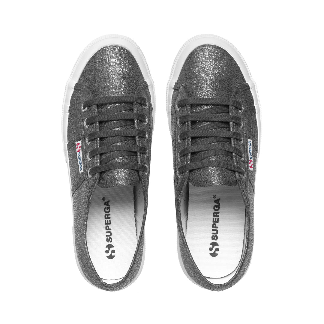 Le Superga Woman 2750-LAMEW Sneaker GUNMETAL Dressed Back (jpg Rgb)		