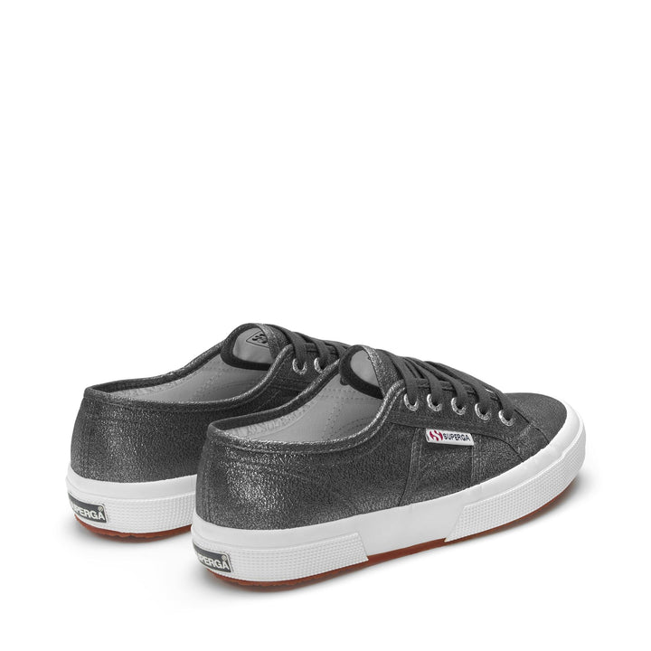 Le Superga Woman 2750-LAMEW Sneaker GUNMETAL Dressed Side (jpg Rgb)		