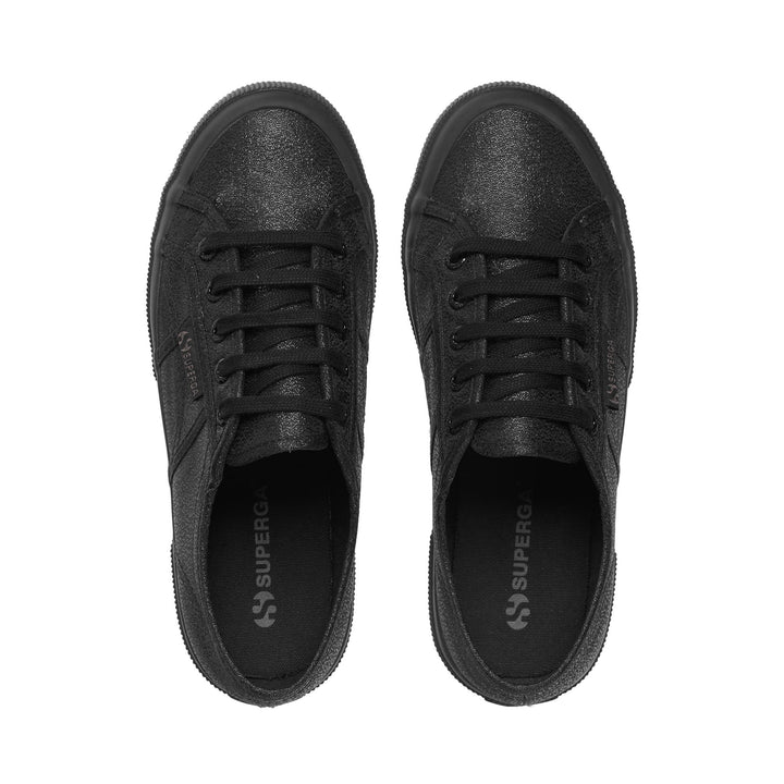 Le Superga Woman 2750-LAMEW Sneaker TOTAL BLACK Dressed Back (jpg Rgb)		