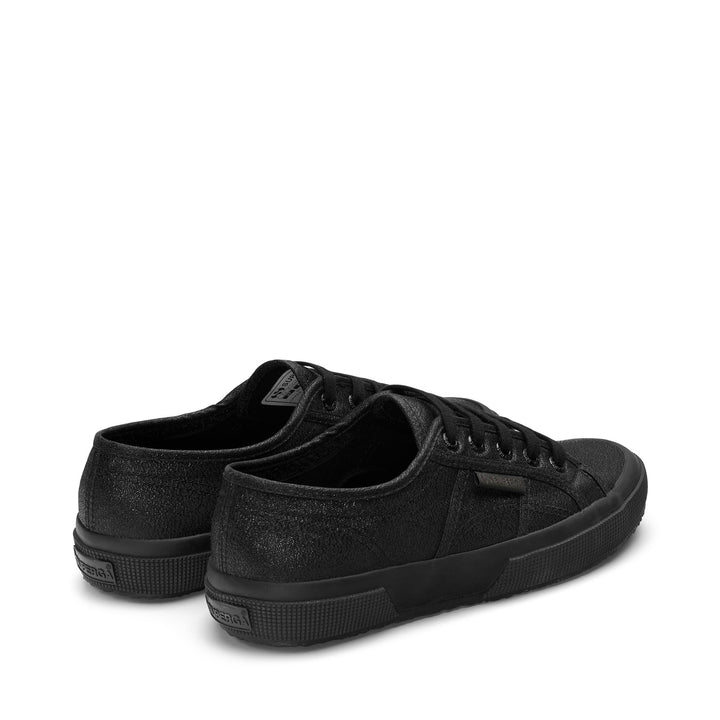 Le Superga Woman 2750-LAMEW Sneaker TOTAL BLACK Dressed Side (jpg Rgb)		