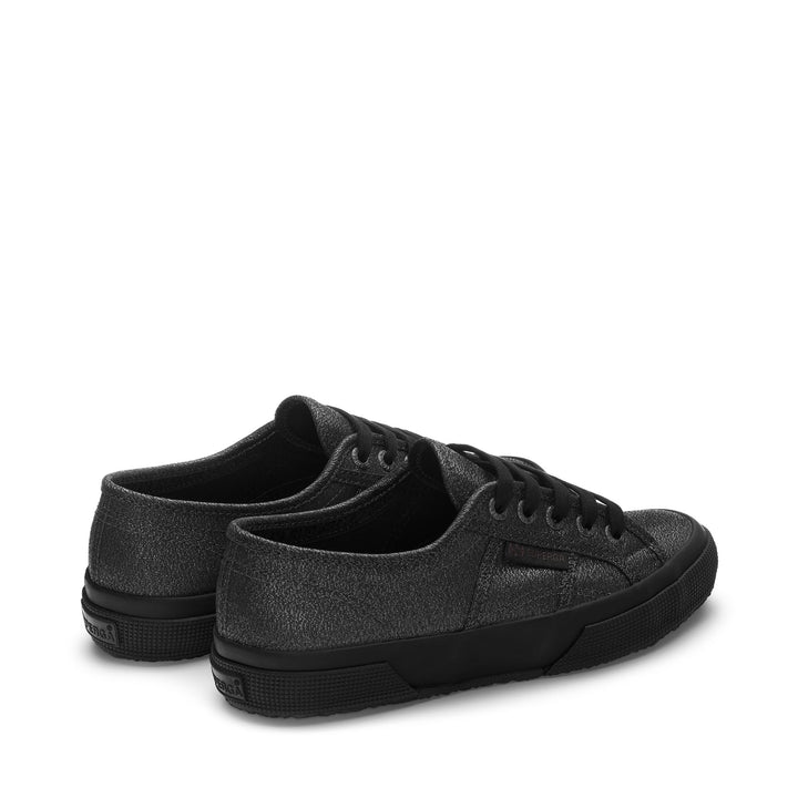 Le Superga Woman 2750-LAMEW Sneaker TOTAL BLACK HEMATITE Dressed Side (jpg Rgb)		