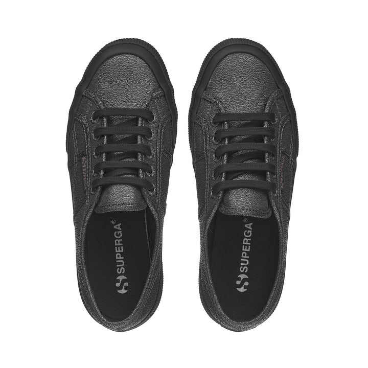 Le Superga Woman 2750-LAMEW Sneaker TOTAL BLACK HEMATITE Dressed Back (jpg Rgb)		