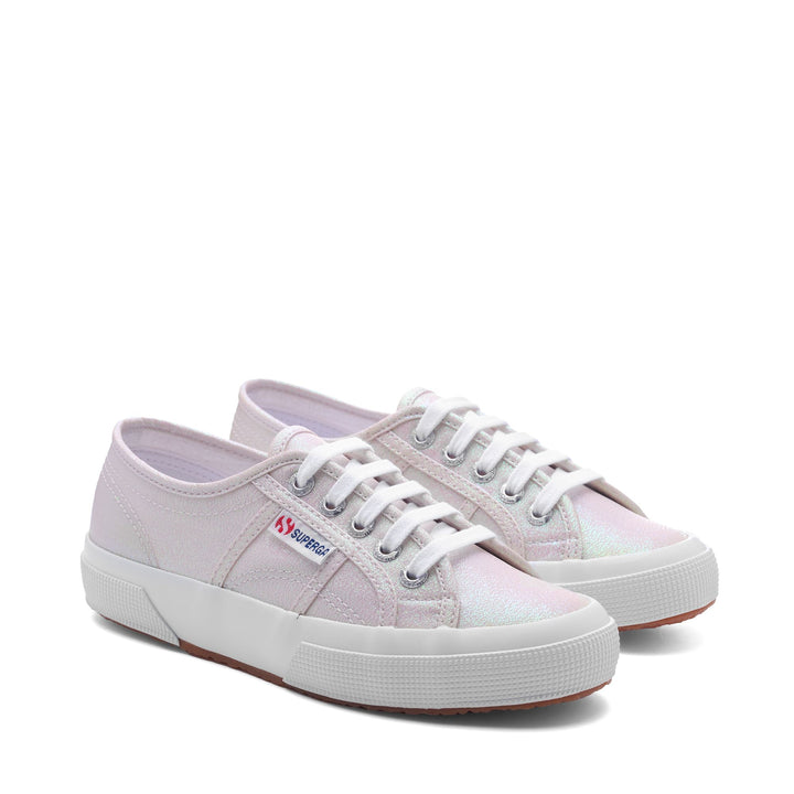 Le Superga Woman 2750-LAMEW Sneaker BEIGE LT IRIDESCENT Dressed Front (jpg Rgb)	