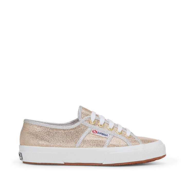 Le Superga Woman 2750-LAMEW Sneaker GOLD-GREY SILVER Photo (jpg Rgb)			