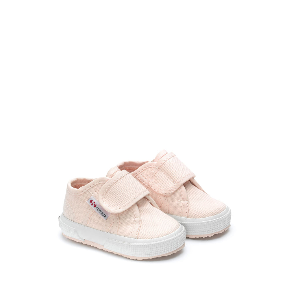 Le Superga Kid unisex 2750-BSTRAP Sneaker PINK Dressed Front (jpg Rgb)	