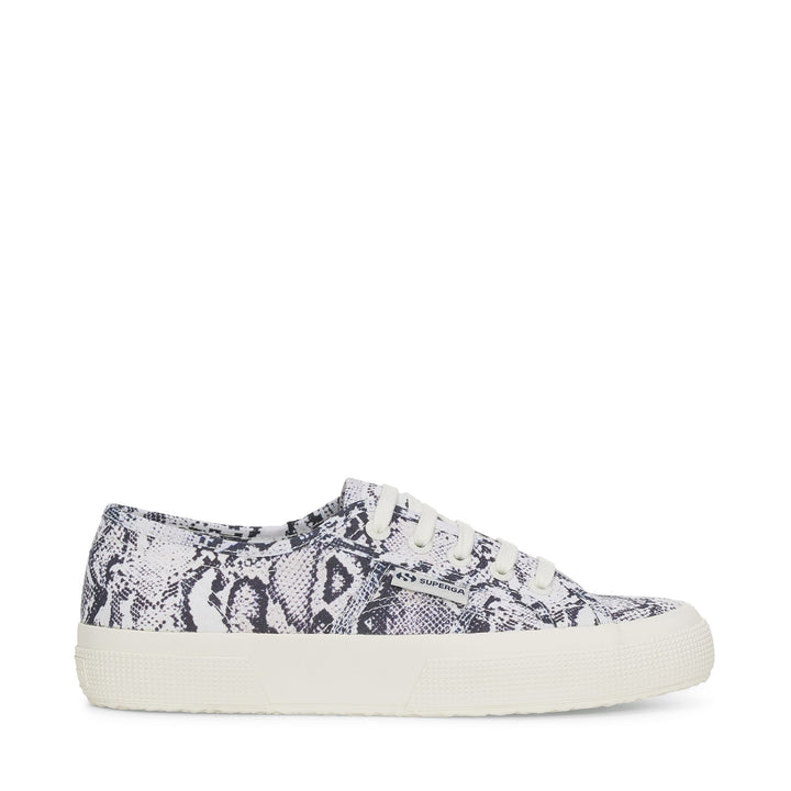 Le Superga Unisex 2750 PRINT Sneaker WHITE AVORIO-NAVY SNAKE Photo (jpg Rgb)			