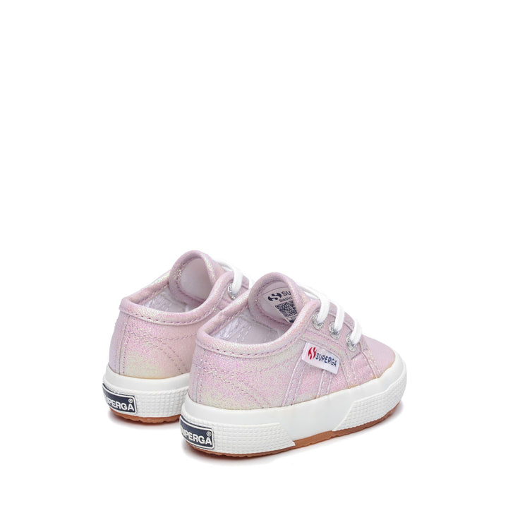 Le Superga Girl 2750-LAMEB Sneaker PASTEL LILLA IRIDESCENT Dressed Side (jpg Rgb)		