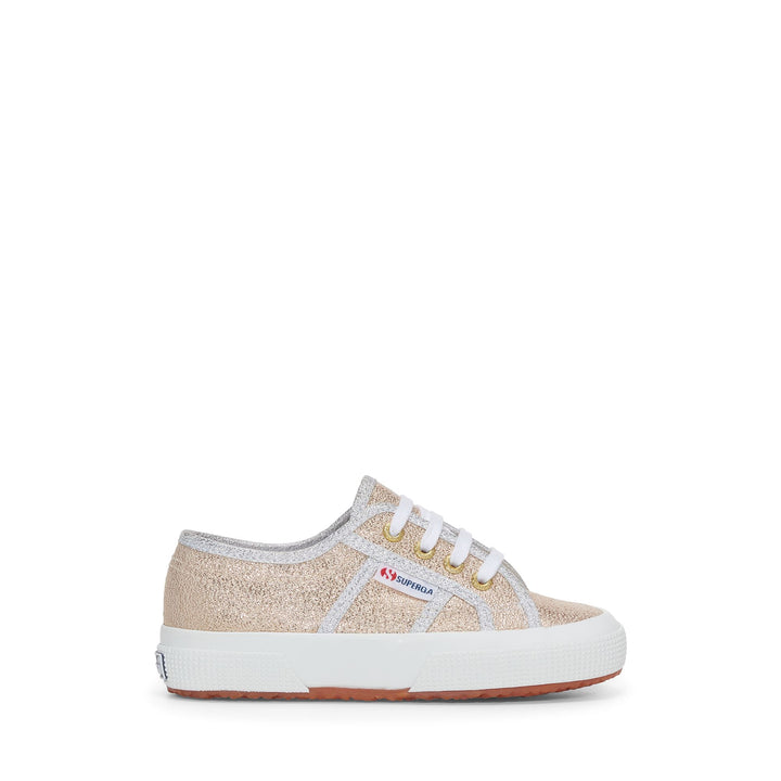 Le Superga Girl 2750-LAMEJ Sneaker GOLD-GREY SILVER Photo (jpg Rgb)			