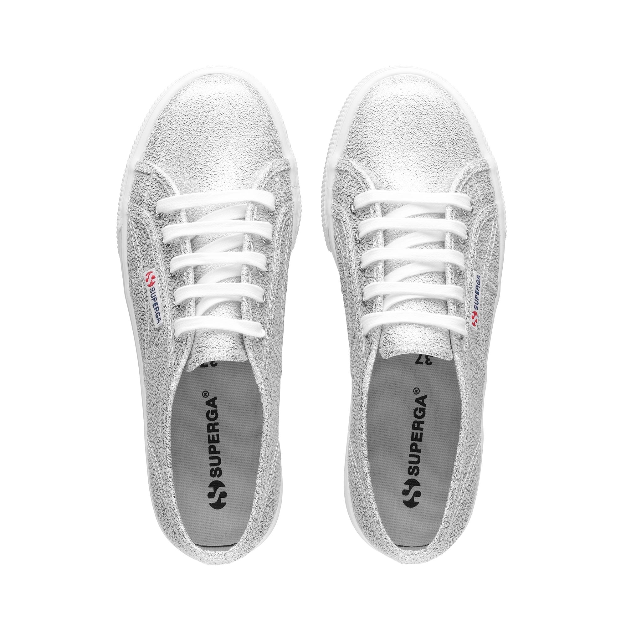 Lady Shoes Donna 2790 LAMEW Zeppa GREY SILVER Superga