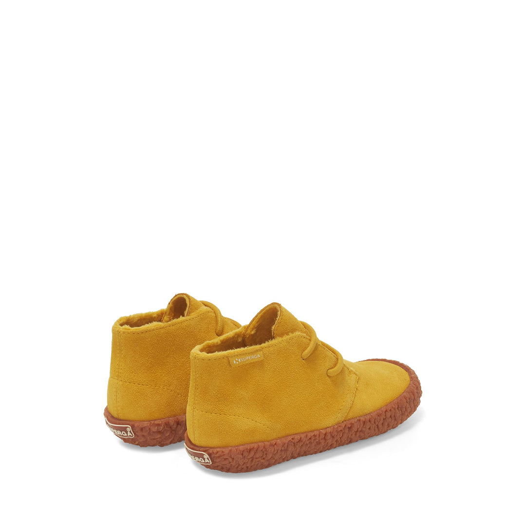 Ankle Boots Boy 2798-SUEJ Laced YELLOW MUSTARD Dressed Side (jpg Rgb)		