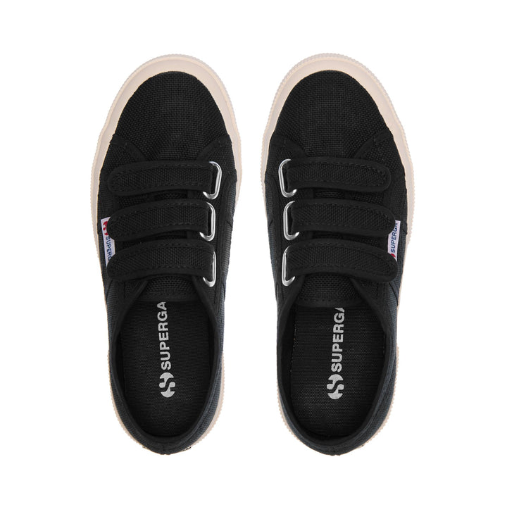 Le Superga Unisex 2750-COT3STRAPU Sneaker BLACK Dressed Back (jpg Rgb)		