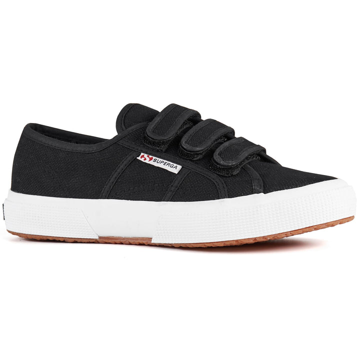 Le Superga Unisex 2750-COT3STRAPU Sneaker BLACK-FWHITE Detail Double				