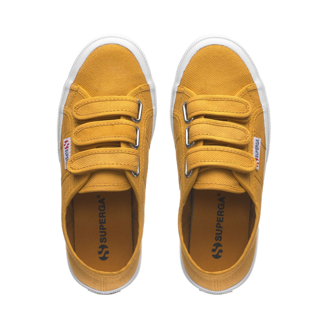 Le Superga Unisex 2750-COT3STRAPU Sneaker YELLOW GOLDEN Dressed Back (jpg Rgb)		