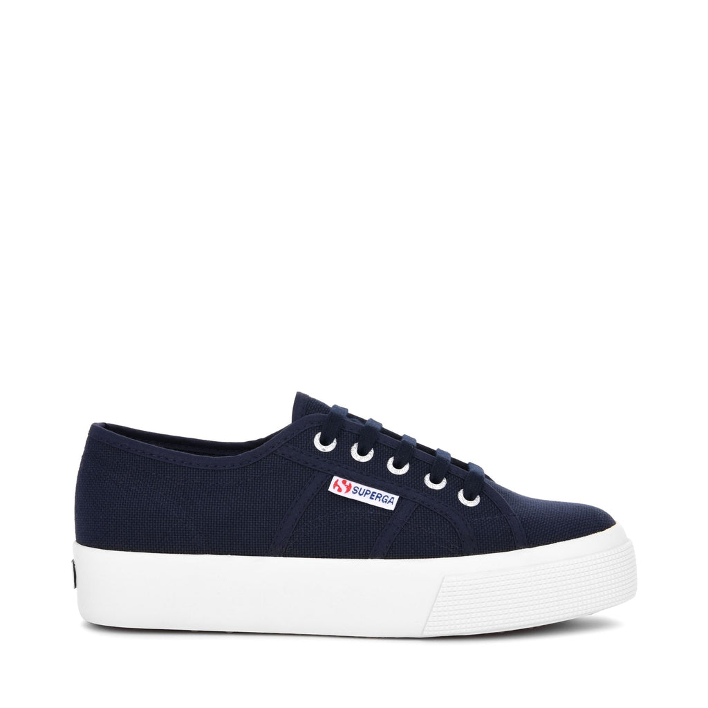 Superga plataforma azul marino online