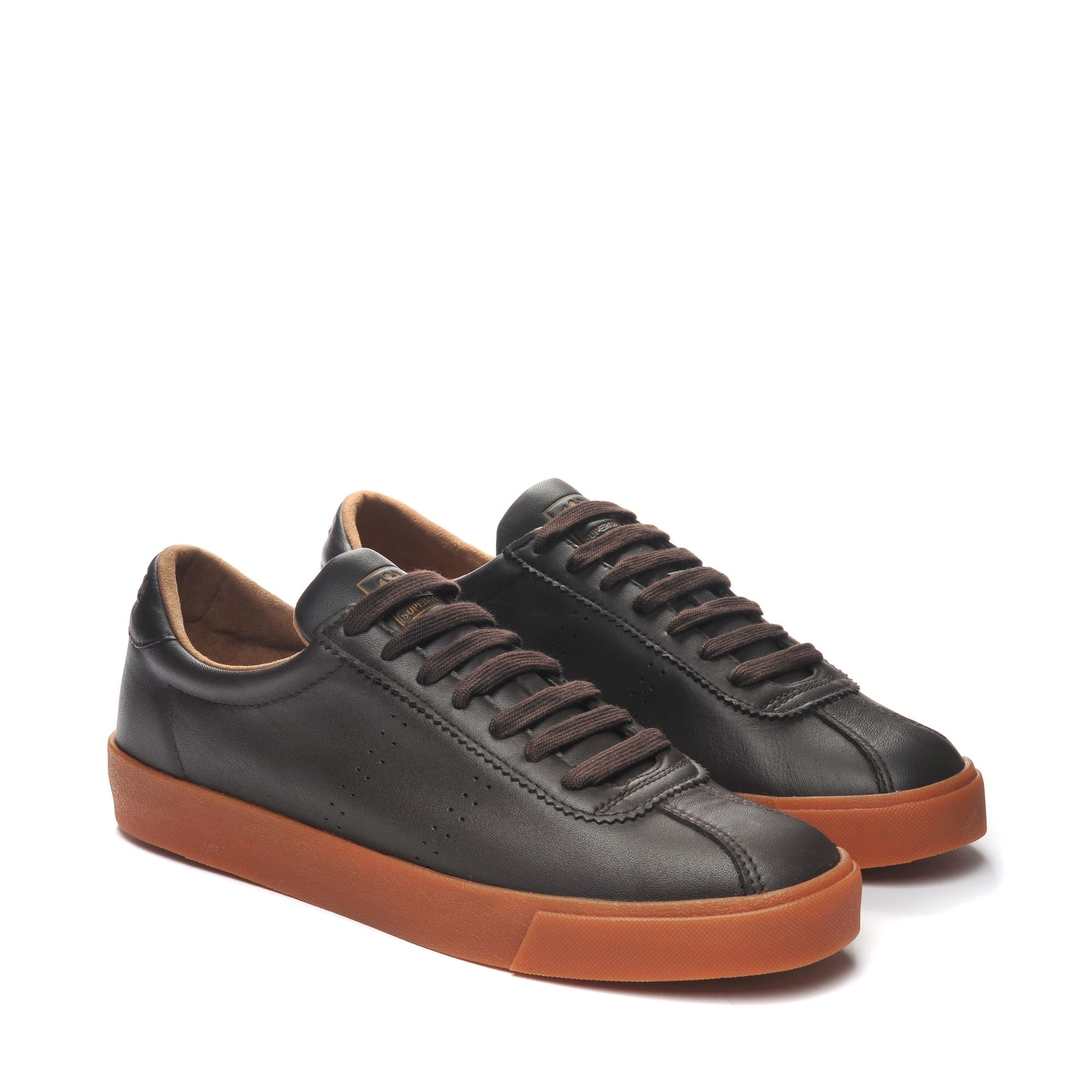 Leather superga sale
