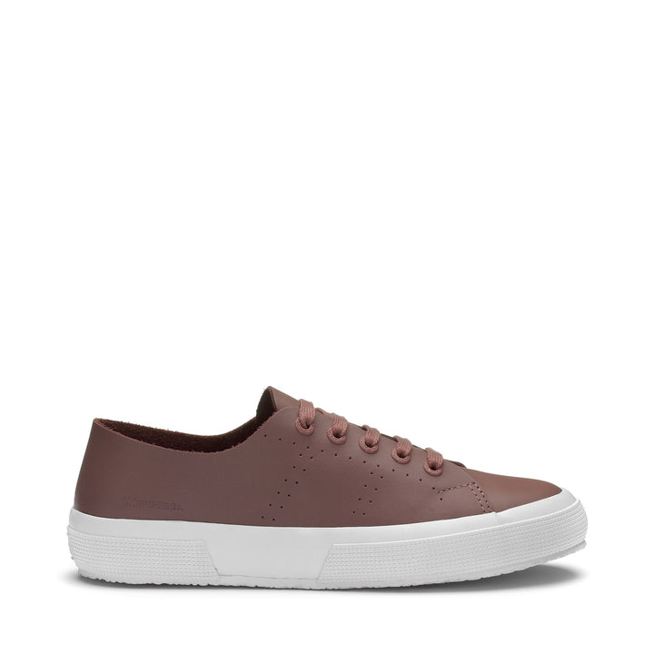 Le Superga Unisex 2750 MORPHING MULE LEATHER Low Cut ROSE BURLWOOD Photo (jpg Rgb)			