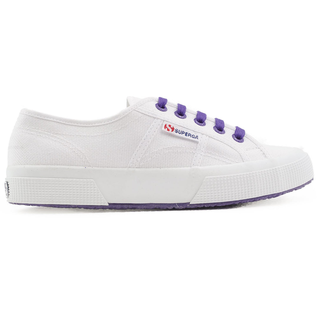 Le Superga Unisex 2750-COTCONTRASTU Sneaker WHITE-VIOLET PURPLE Photo (jpg Rgb)			