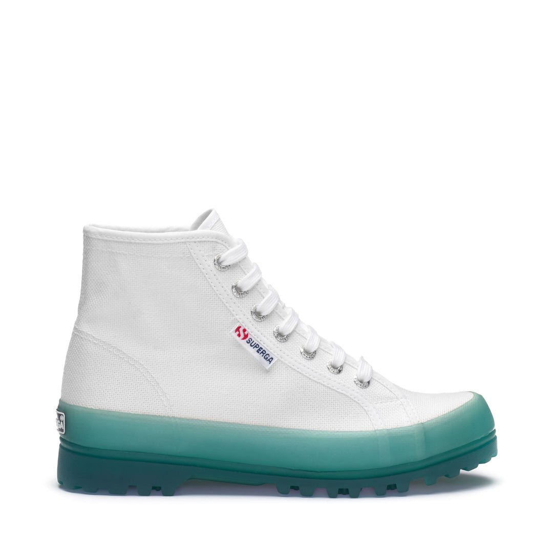 Ankle Boots Unisex 2341 ALPINA JELLYGUM COTU Laced WHITE-BLUE LT CRYSTAL Photo (jpg Rgb)			