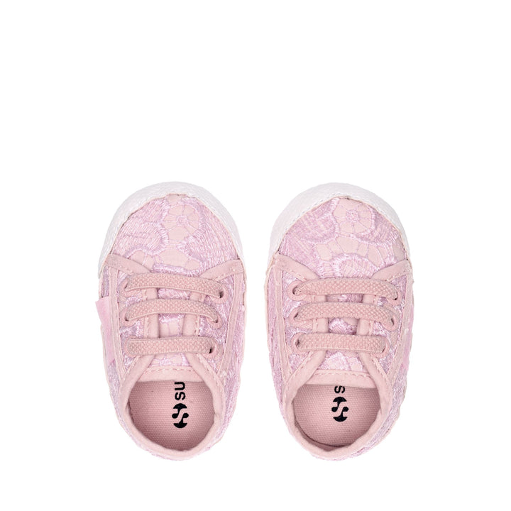 Sneakers Girl 4006-MACRAMEB Low Cut PINK ISH-FAVORIO Dressed Back (jpg Rgb)		