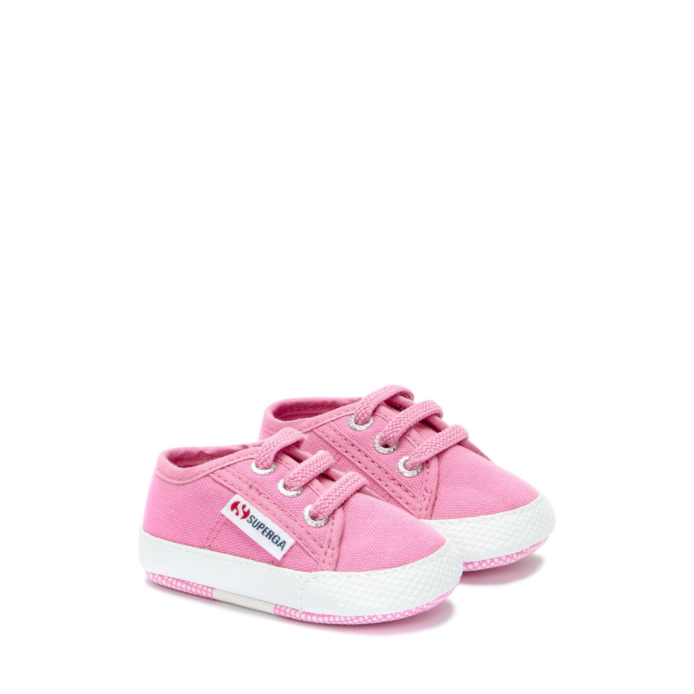 Sneakers Kid unisex 4006 BABY Low Cut PINK FUCHSIA-FAVORIO Dressed Front (jpg Rgb)	