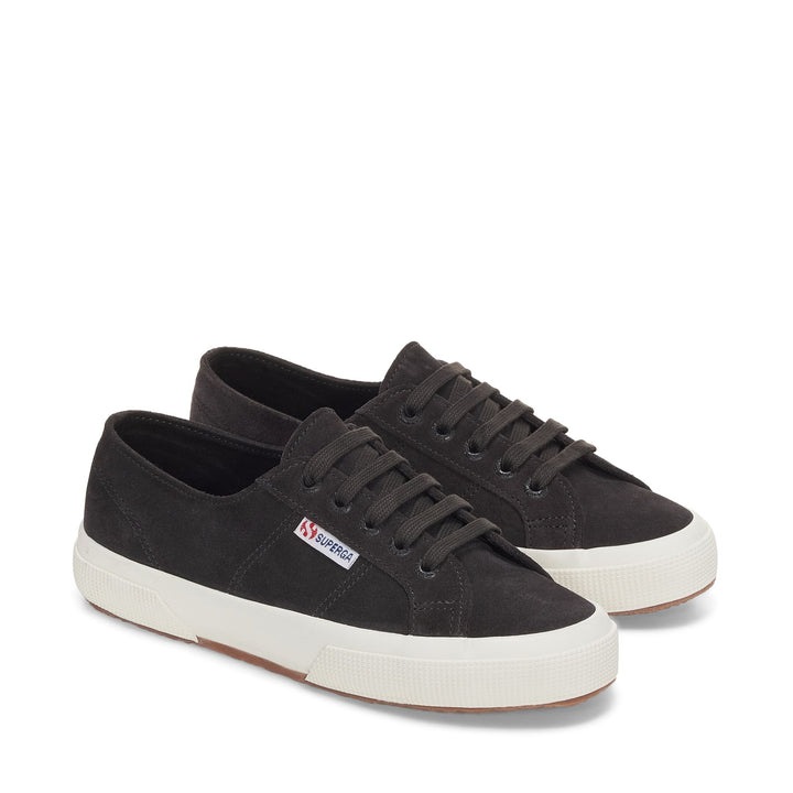 Le Superga Unisex 2750 SUEDE Sneaker BLACK BRISTOL-FAVORIO Dressed Front (jpg Rgb)	