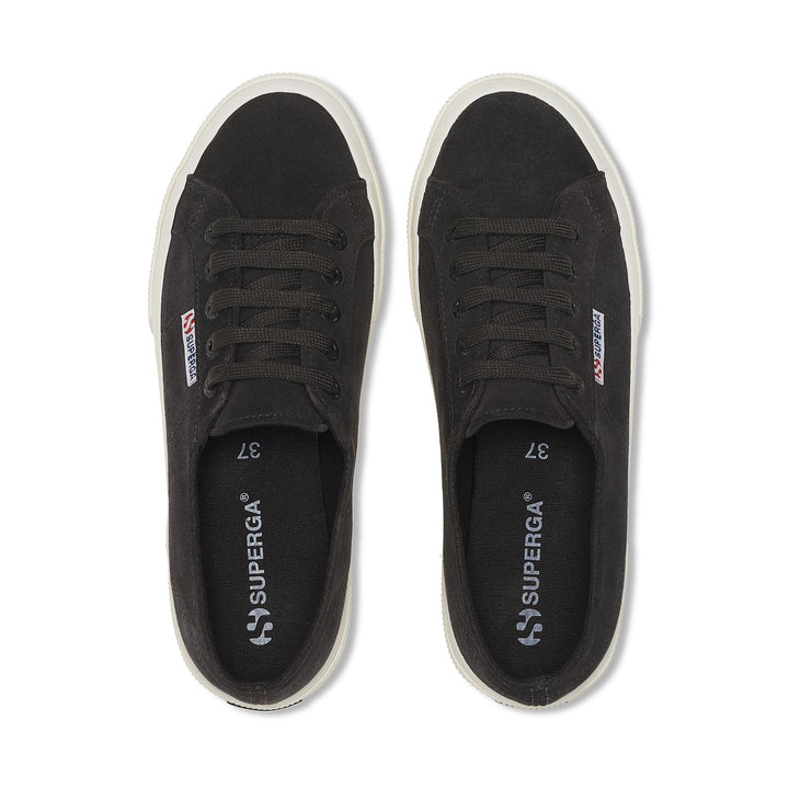 Le Superga Unisex 2750 SUEDE Sneaker BLACK BRISTOL-FAVORIO Dressed Back (jpg Rgb)		