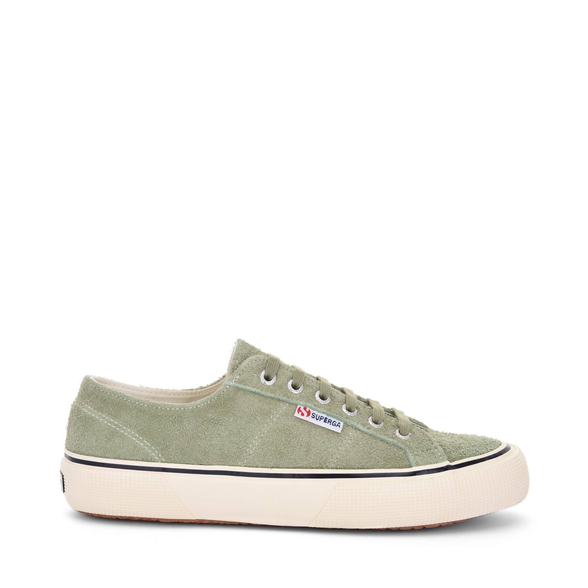 Le Superga Unisex 2490 BOLD HAIRY SUEDE Sneaker GREEN SAGE
