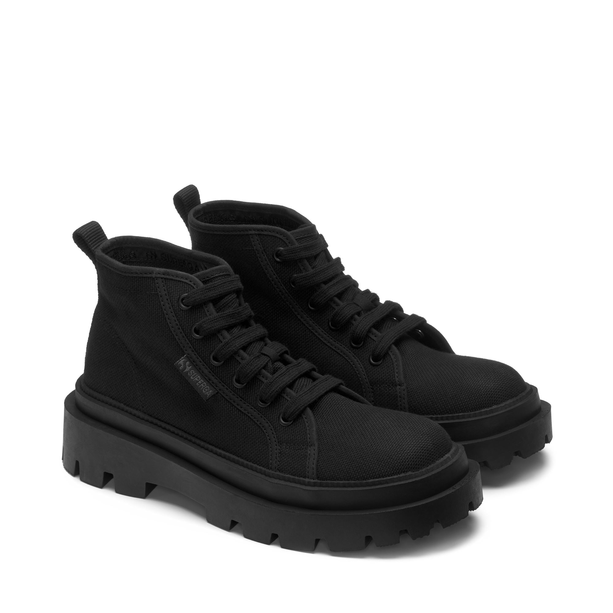 3052 ALPINA APEX MID Ankle Boots Laced Woman TOTAL BLACK