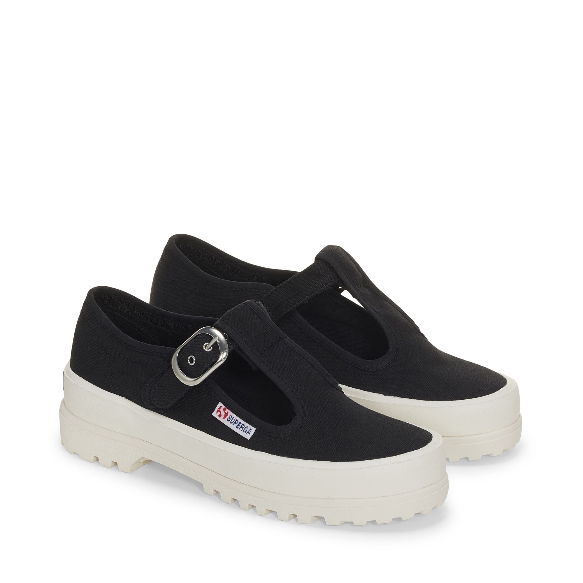 Le Superga Donna 2541 MARY JANE ALPINA Basso BLACK FAVORIO