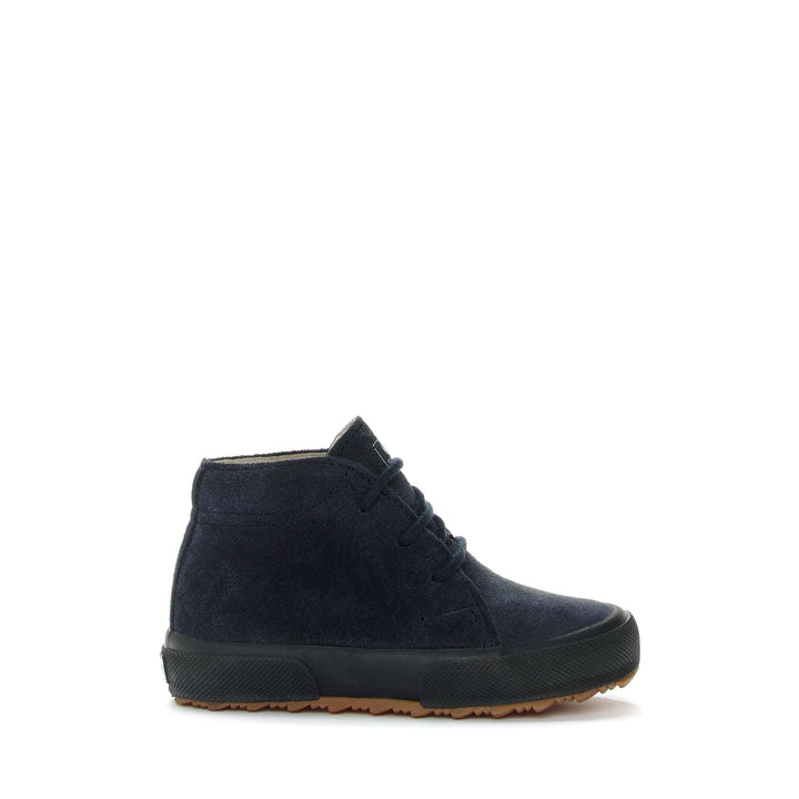 Ankle Boots Boy 2175 KIDS SUEDE Laced FULL BLUE Photo (jpg Rgb)			