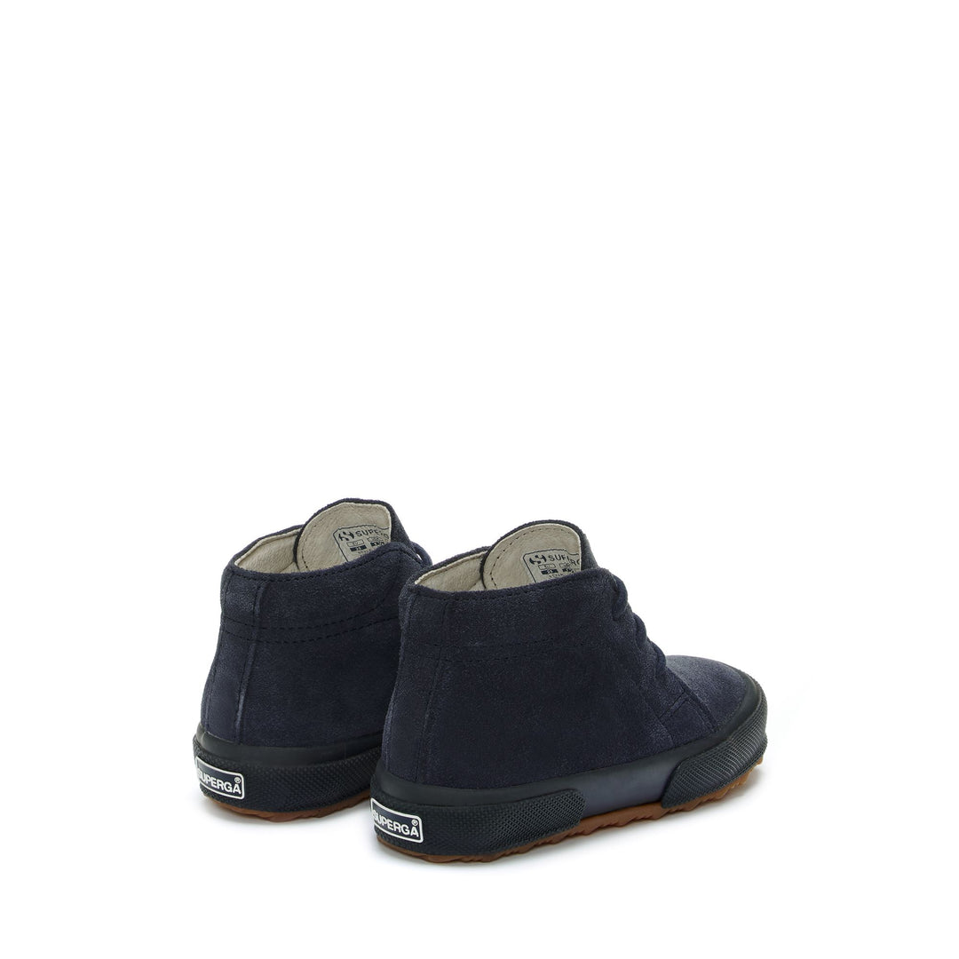 Ankle Boots Boy 2175 KIDS SUEDE Laced FULL BLUE Dressed Side (jpg Rgb)		