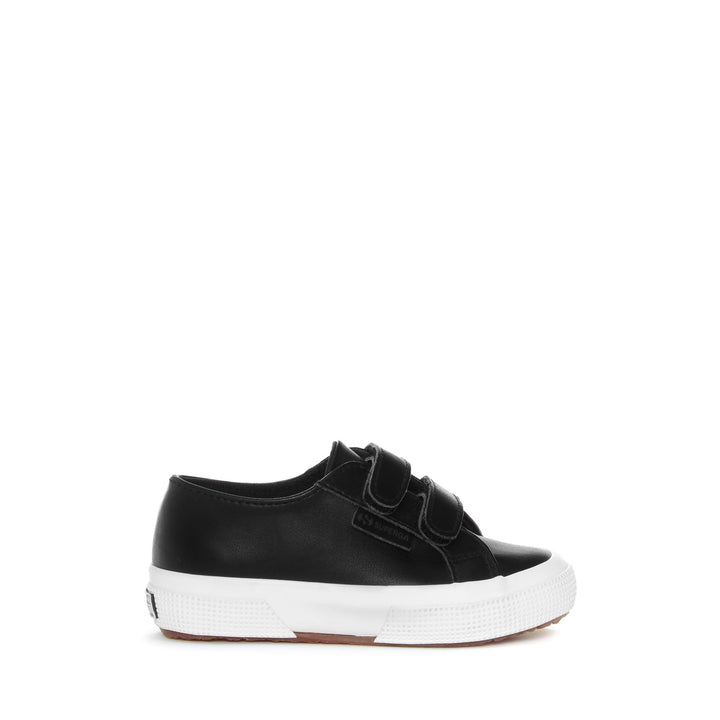 Le Superga Kid unisex 2750 KIDS STRAPS VEGAN MATERIAL Sneaker BLACK-WHITE Photo (jpg Rgb)			